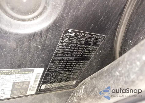 2017 Jaguar F-Pace 35T Prestige z USA, uszkodzony, nr VIN SADCK2BV3HA886126